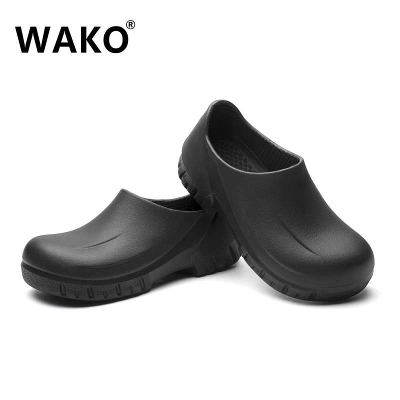 black chef clogs