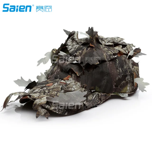 Camouflage 3D Leafy Bucket Hat Hunting 