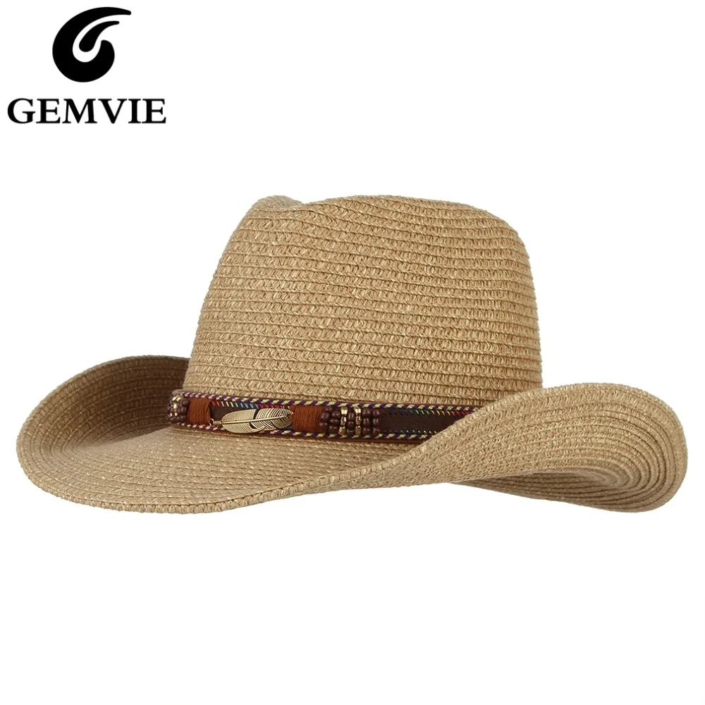 beach straw cowboy hat