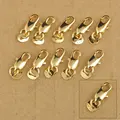 New Wholesale Price Yellow Gold Filled 20 PCS/Lot Lobster Clasp Connecter Lin Jewelry Necklace Bracelet Stamped Tag preview-1