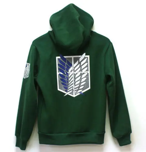 Titan Cosplay Costumes Hoodie Green 