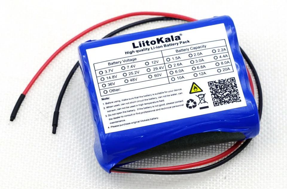 Liitokala New 12 V 2600 mAh lithium-ion Battery pack Monitor CCTV Camera  12.6 V to 11.1 V 18650 backup power-animated-img