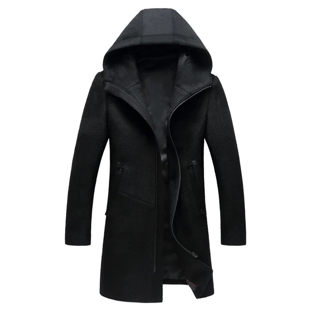 Letskeep Hooded Parka Men Coats Winter 