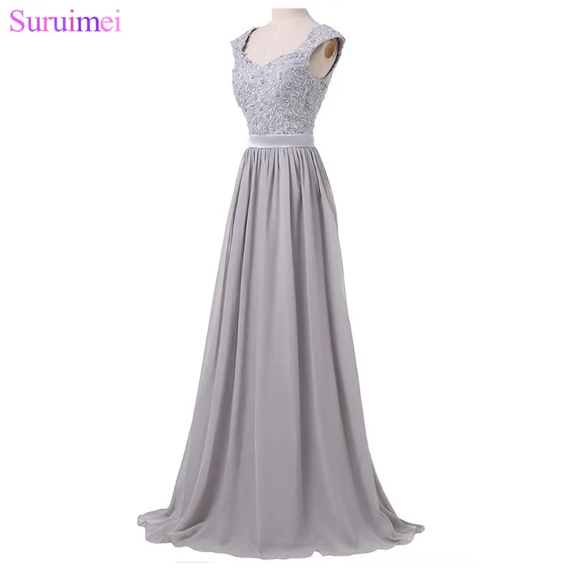 Light Purple Long Bridesmaid Dresses 