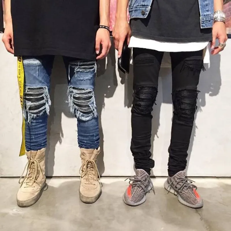 designer mens ripped jeans