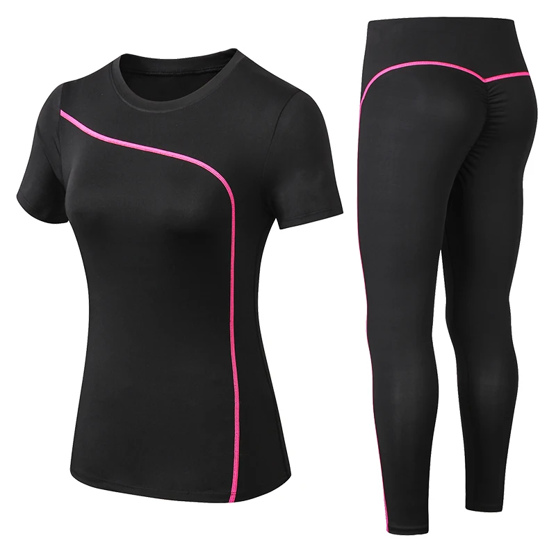 Quick dry women sportswear 4PCS set fitness gym yoga clothing suit