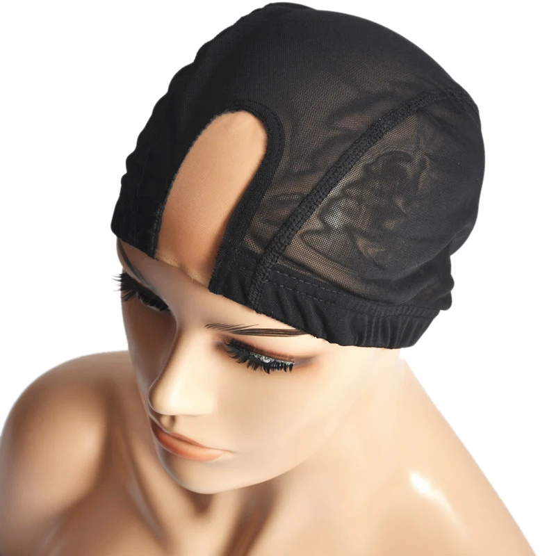 Mesh Wig Cap Spandex Dome Cap Weaving Net S/M/L Black Wig Cap Hair