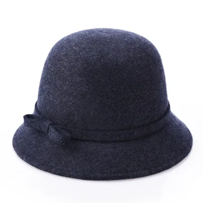 Wool Felt Bowknot Hat