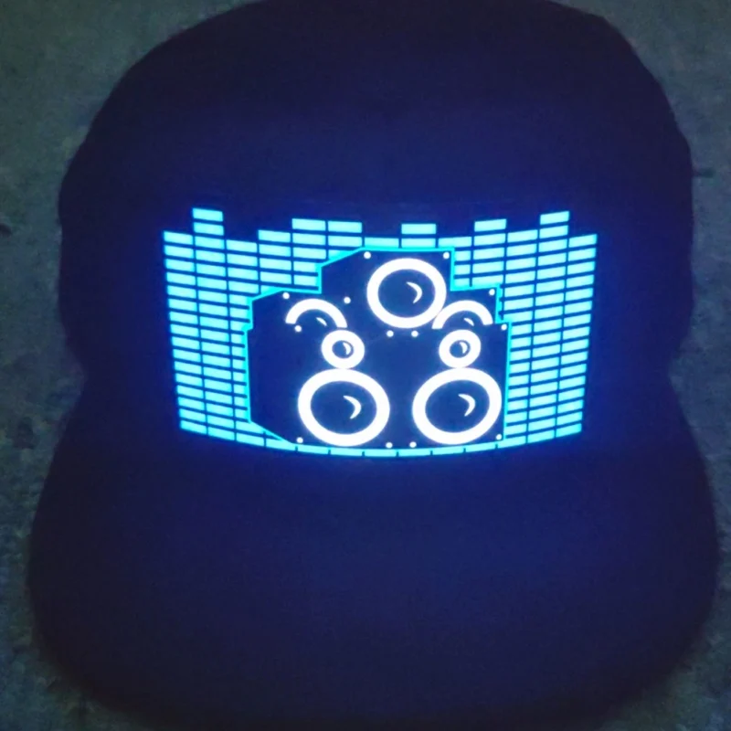 light up rave hat