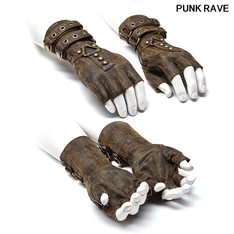 punk rave gloves