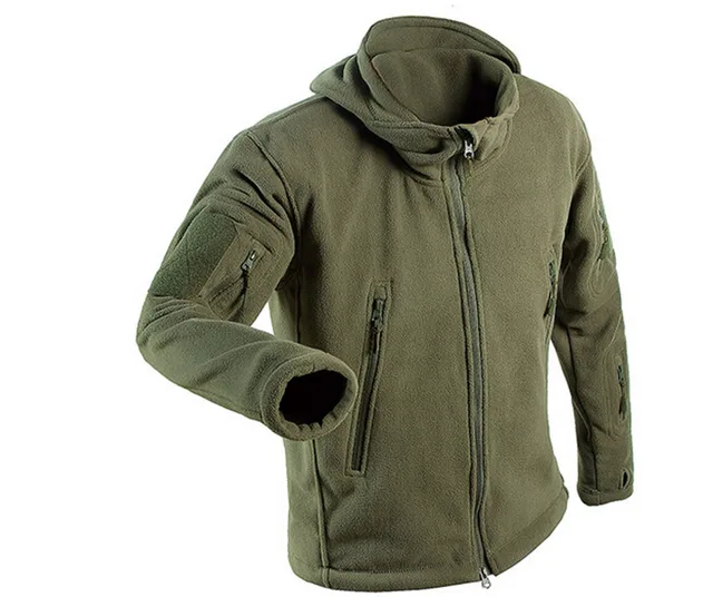 Military Tactical Fleece Jacket Men 