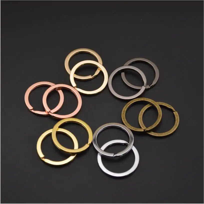 20pcs Multicolor Keyring Split Ring 30mm (Never fade) Key Ring For Keychain Making Sleutelhanger Diy Accessories Z341-animated-img