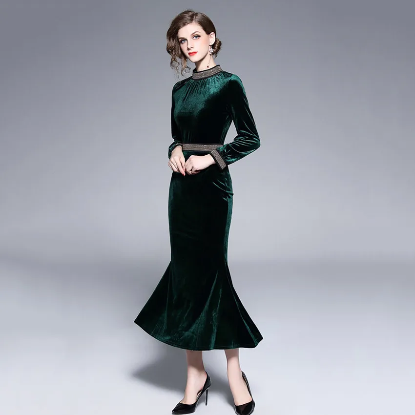 2021 Spring Winter Dresses Women Long 