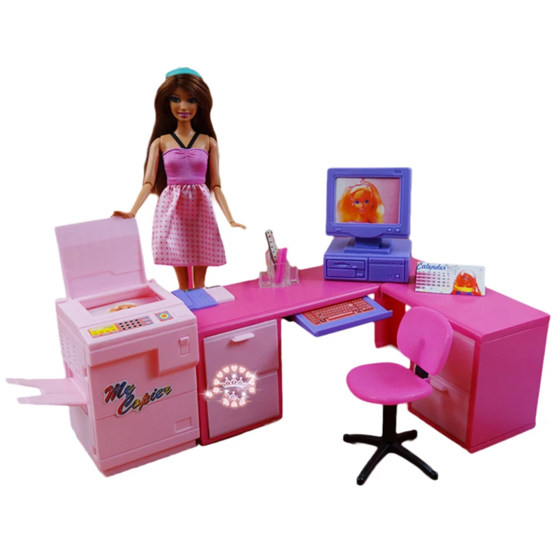 barbie office set