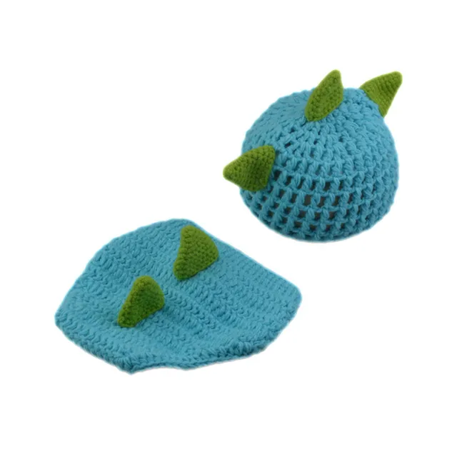 Cute Dinosaur Baby Boys Crochet Photo 