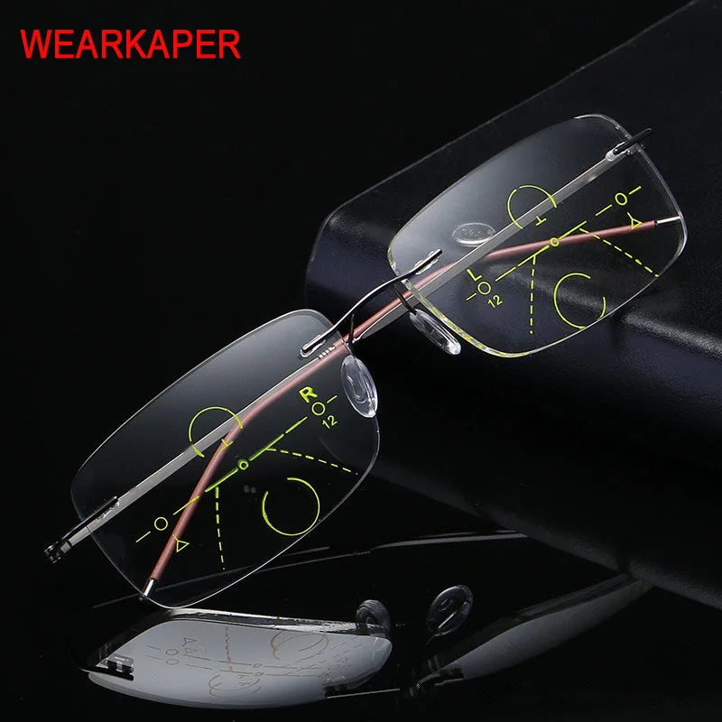 rimless progressive glasses