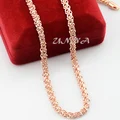 5mm Mens Womens Jewelry  Set Solid  Rose Gold Color Link Chain Necklace Bracelets preview-3