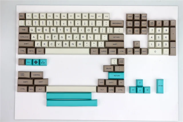 retro beige sa keycaps