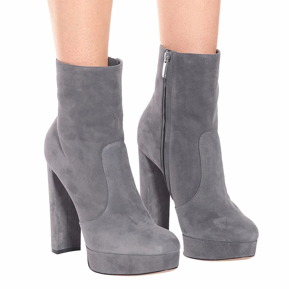 Grey short booties Clearance