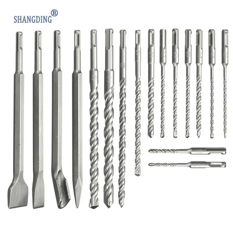 Chisel SDS Plus Rotary Hammer Bits Set 