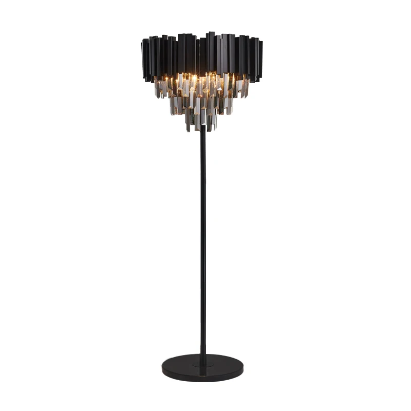 black crystal lamps