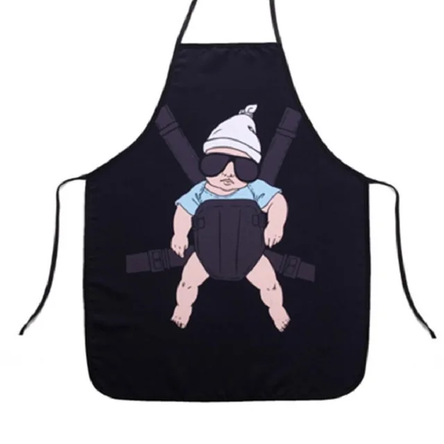3D Funny Apron Cute Baybe Printing man 