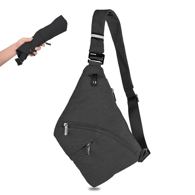 men's anti theft cross body bag