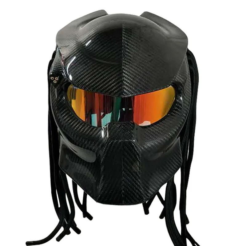 predator carbon fiber motorcycle helmet