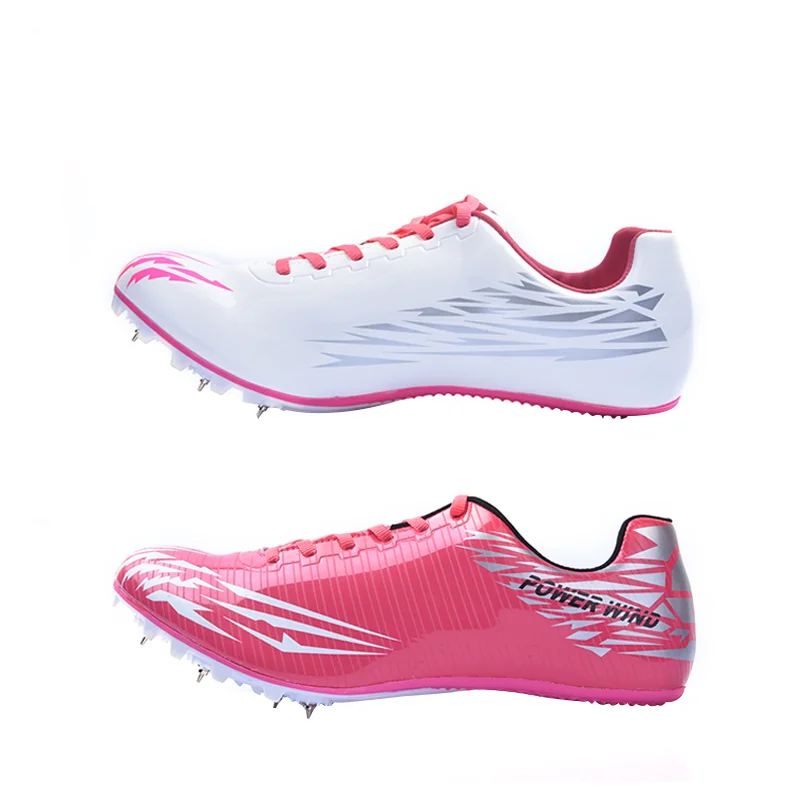 pink spikes for track