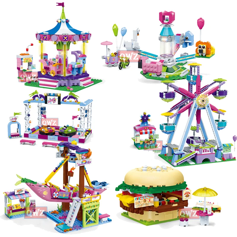 lego friends amusement park ferris wheel