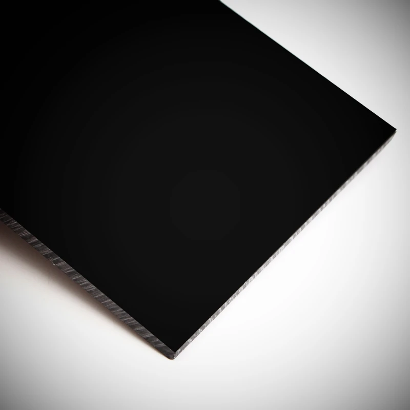 Glossy Black Acrylic Sheet Board Organic Glass Polymethyl Methacrylate 1mm  3mm 8mm Thickness 200*200mm