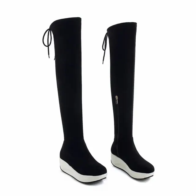 knee high sneaker boots women