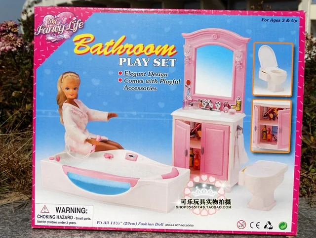 bathroom barbie set