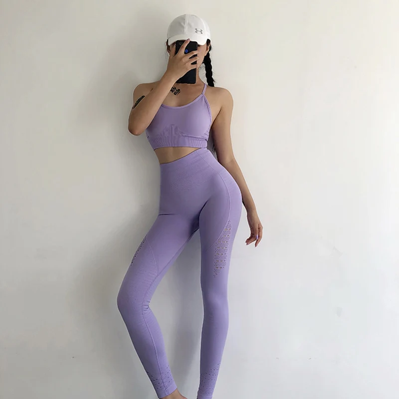 Energy Seamless Leggings+Strappy Bra 