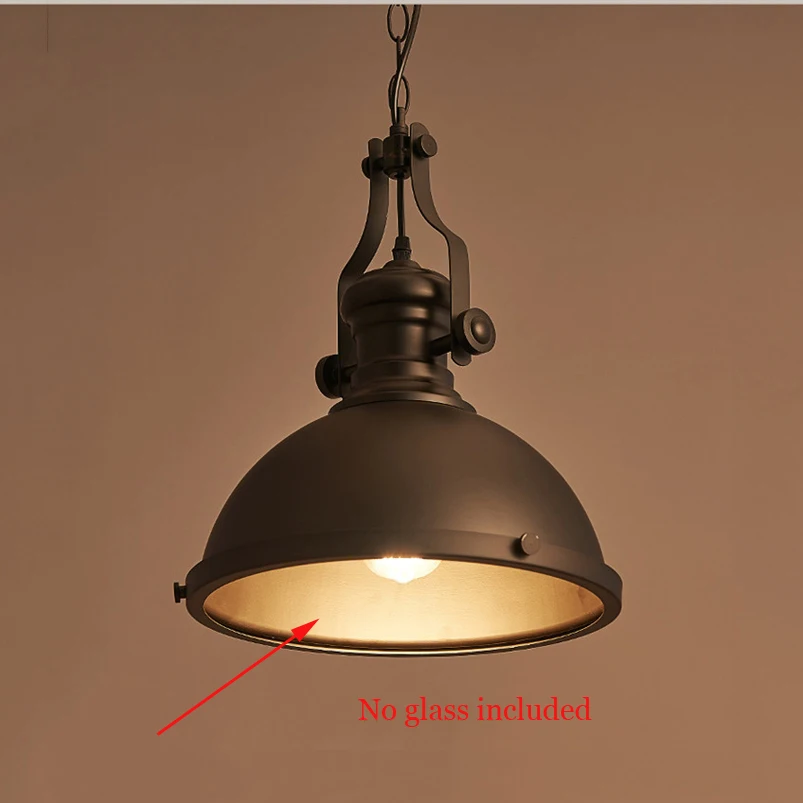 black retro pendant light