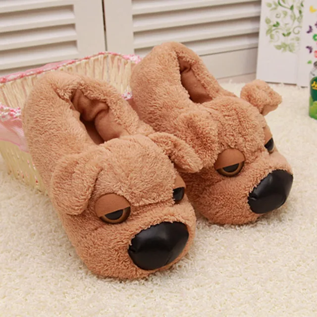 fuzzy plush slippers