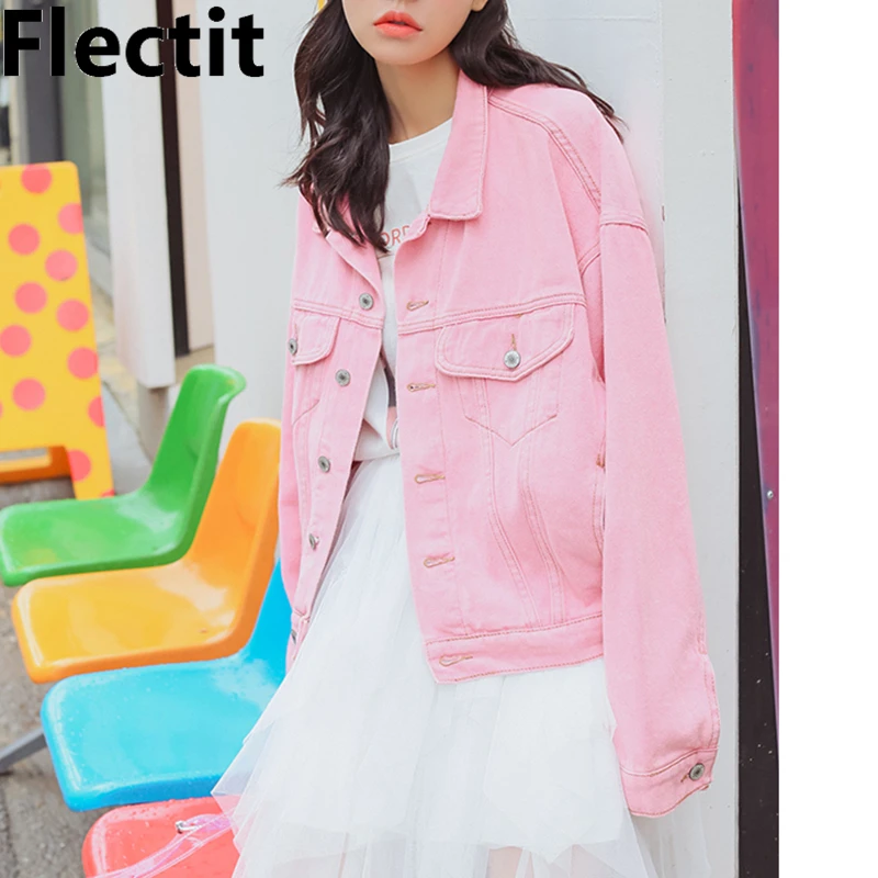 Sleeve Denim Jacket Candy 