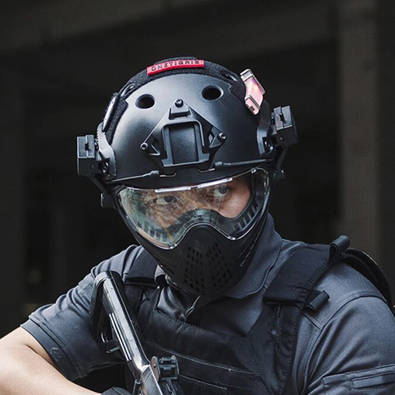 helmet with face protection