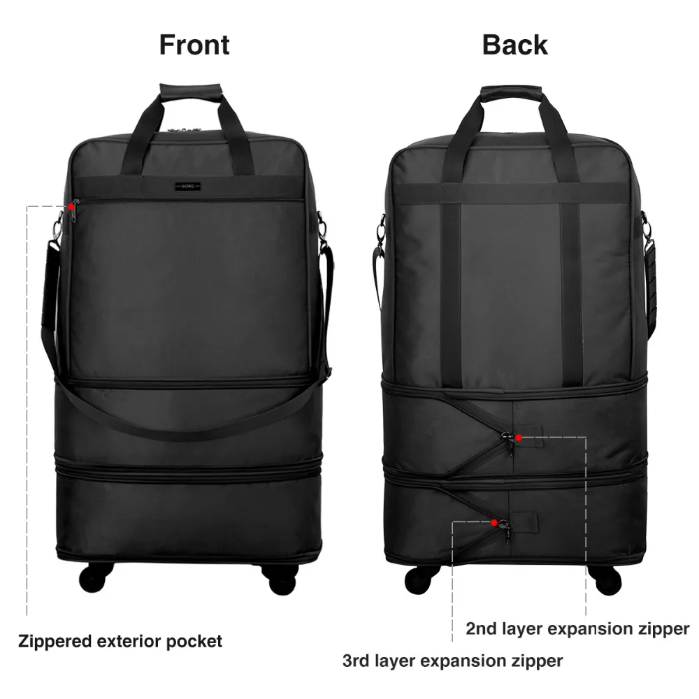 expandable luggage bag