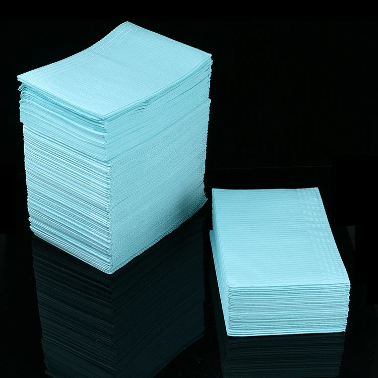 20/30/50pcs Disposable Tattoo Clean Pad Mat Waterproof Medical Paper  Tablecloths Double Layer Sheets Tattoo Accessories 45*33cm Color: 50pcs-Blue