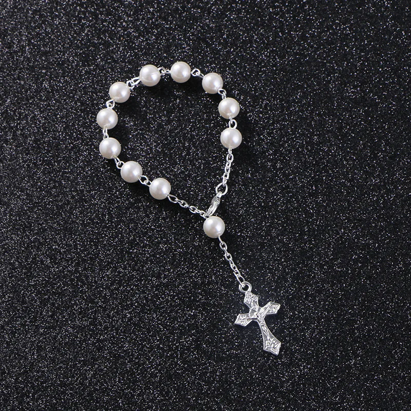 10/20/50PCS Baby Pearl Baptism Communion Gift Catholic for Cross