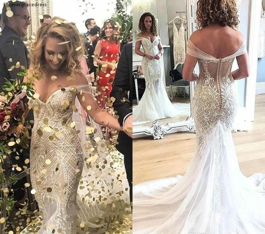 Sexy Off-Shoulder Mermaid Wedding Dress