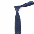 Men's Knitted Knit Leisure Striped Tie Fashion Skinny Narrow Slim Neck Ties For Men Skinny Woven Designer Cravat preview-5