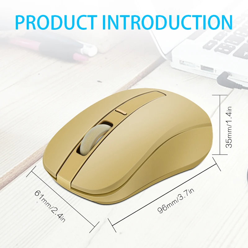 gold wireless mouse