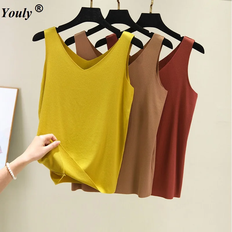 plus size knitted tank tops