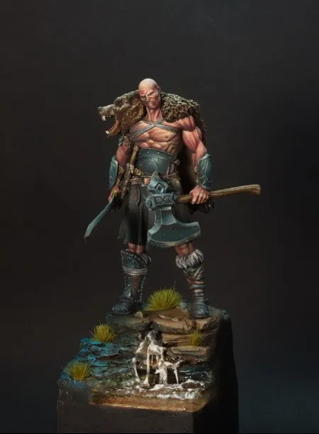 75mm Scale Fantasy Samurai Unpainted 