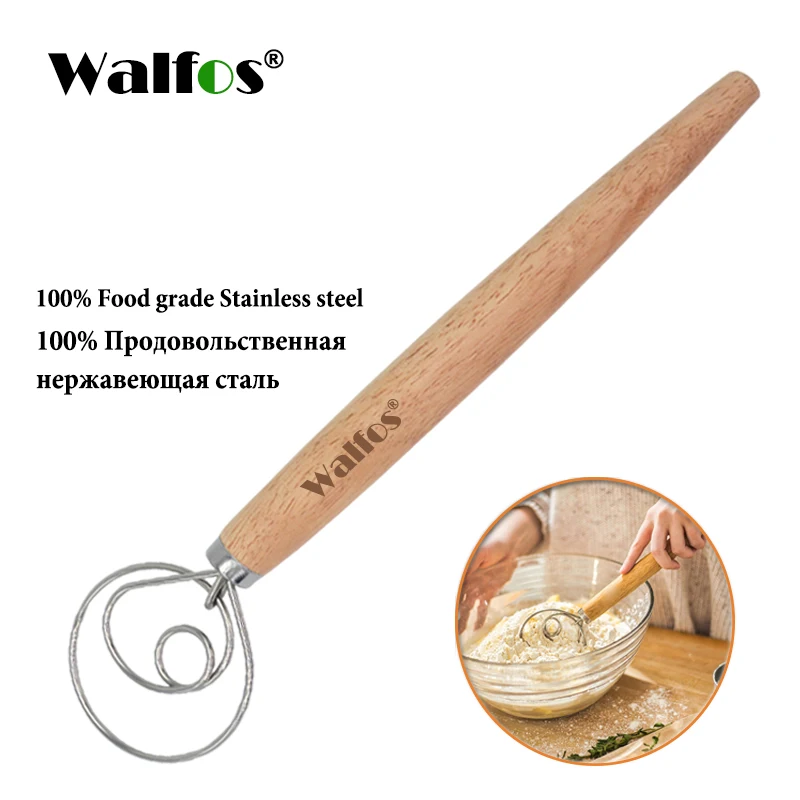 1pc, Danish Dough Whisk, Danish Dough Mixer, Danish Dough Blender, Dutch  Bread Whisk, Wooden Hand Mixer, Bread Baking Tools For Cake Bread Pizza Past