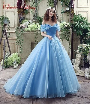 princess cinderella blue dress