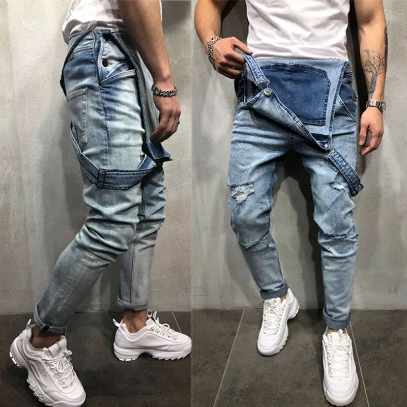 2020 Men's jeans New Men's Denim Straps 