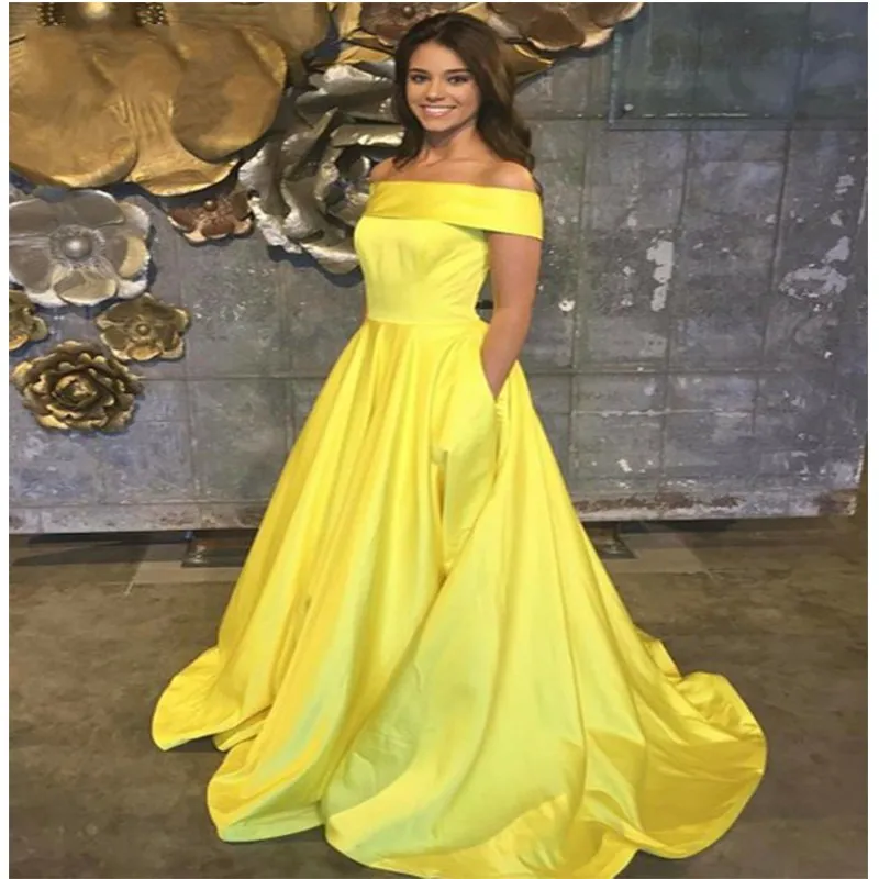 Long Prom Dress Vestido de Festa Floor 
